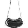 Acne Studios Small Camero Leather Shoulder Bag In Black