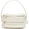 Acne Studios Small Camero Leather Shoulder Bag In White