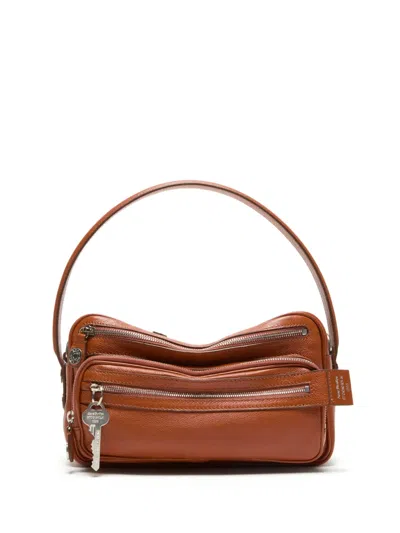 Acne Studios Small Camero Shoulder Bag In Brown