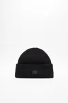 Acne Studios Small Face Logo Beanie In Black