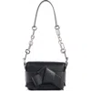 Acne Studios Musubi Leather Shoulder Bag In Black