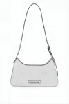 Acne Studios Smooth Leather Shoulder Bag With Metal Plaque In White