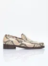 ACNE STUDIOS SNAKE-EMBOSSED LOAFERS