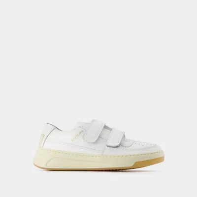 Acne Studios 20mm Steffey Leather Low Top Sneakers In White