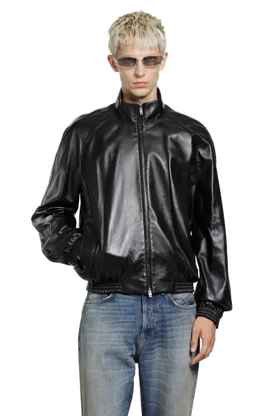 Acne Studios Soft Lambskin Jacket In Black