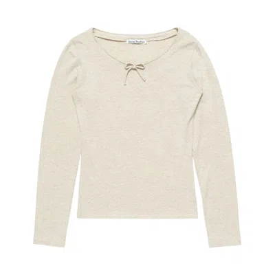 Pre-owned Acne Studios Soft Light Long-sleeve 'beige Melange' | Tan | Women's Size S