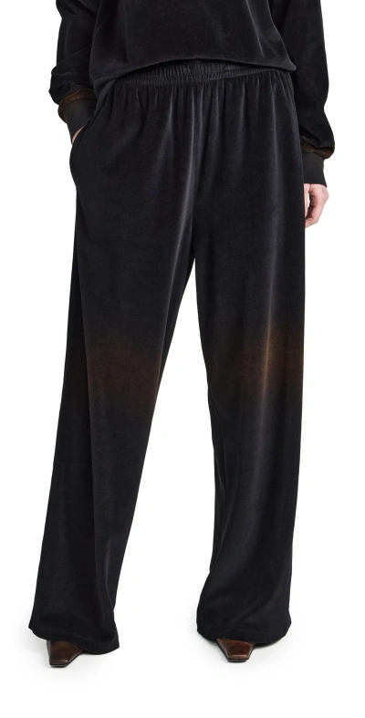 Acne Studios Soft Velour Trousers Black