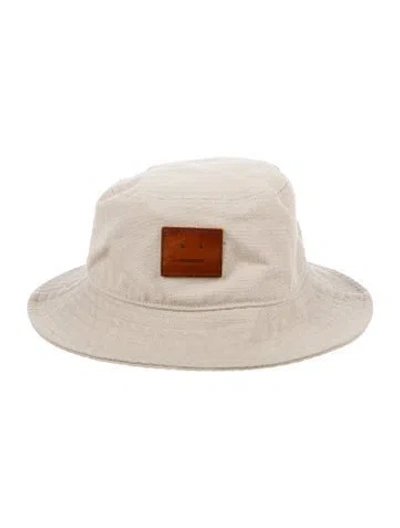 Pre-owned Acne Studios Solid Bucket Hat In Neutral