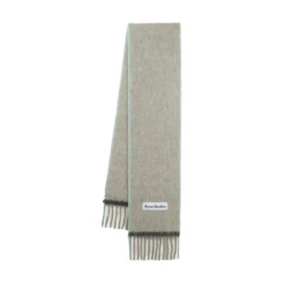 Acne Studios Solid Vally Scarf In Green