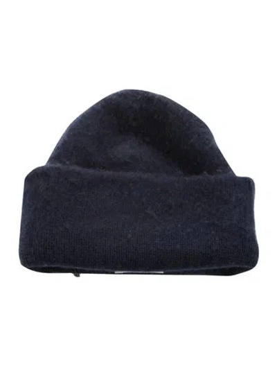 Pre-owned Acne Studios Solid Wool Beanie In Blue