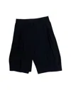 Acne Studios Split Design Bermuda Shorts With Pleated Front In Black