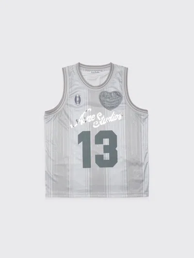 Acne Studios Sports Jersey Tank Top In Grey