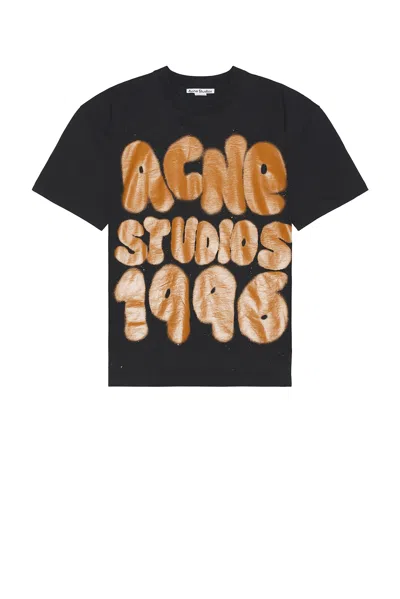 Acne Studios Spray Tee In Black