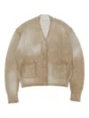 Acne Studios Jumper Sprayed Finish In Neutrals