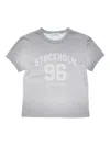 Acne Studios Sprayed Vintage Logo T-shirt In Gray