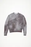Acne Studios Koros Sprayed Crewneck Sweater In Anthracite Grey