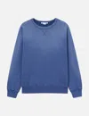 Acne Studios Fema Cotton-jersey Sweatshirt In Blue