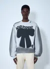 Acne Studios Sprayed Logo Sweatshirt In Gray