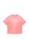 Acne Studios Sprayed Logo T-shirt In Pink