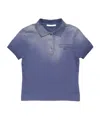 Acne Studios Sprayed Polo T-shirt In Blue