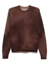Acne Studios Women Sprayed Knit Sweater In Red