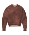 Acne Studios Sprayed Knit Jumper In Red