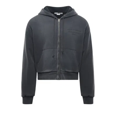 Pre-owned Acne Studios Sprayed Zip Hoodie 'faded Black' | Men's Size S