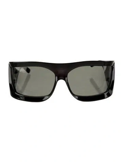 Pre-owned Acne Studios Square Tinted Sunglasses In Black