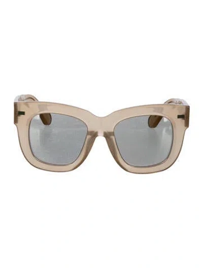 Pre-owned Acne Studios Square Tinted Sunglasses In Neutrals