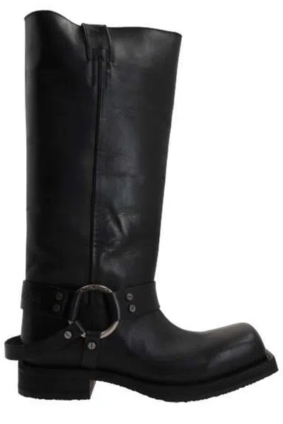 ACNE STUDIOS SQUARE TOE PULL-ON BOOTS