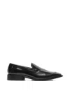 Acne Studios Square-toe Leather Loafers In Black