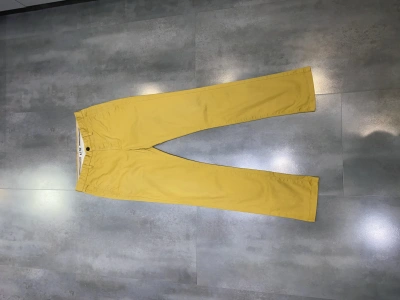 Pre-owned Acne Studios Ss13  Roc Satin Mustard Casual Pants In Mustard Yellow