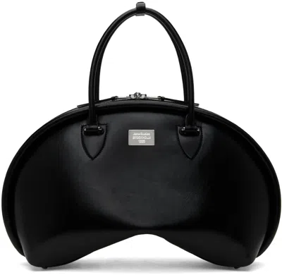 Acne Studios Ssense Exclusive Black Bowlina Medium Bag In 900 Black
