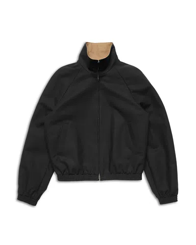 Acne Studios Stand Collar Jacket In Black