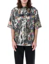 Acne Studios Sandro Printed Fluid Tech Shirt In Black