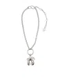 Acne Studios Statement-pendant Necklace In White