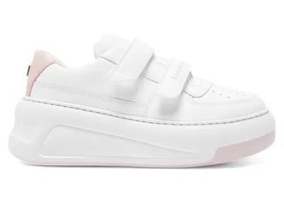 Pre-owned Acne Studios Steffey U Friend Raise Sneakers (women's)in Optic White/pink