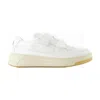 Acne Studios White Velcro Strap Sneakers