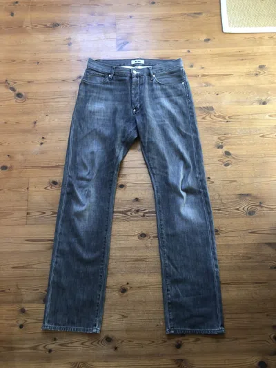 Pre-owned Acne Studios Straight Leg Acne Jeans In Gray