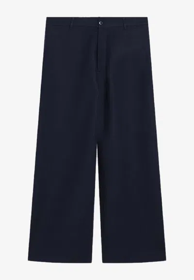 Acne Studios Straight-leg Chino Pants In Blue