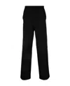 Acne Studios Straight Fit Cotton Jeans In Black