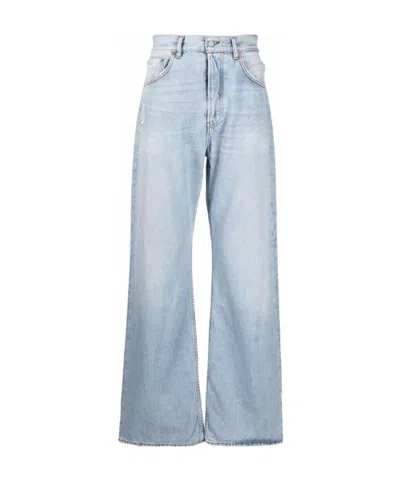 Acne Studios Straight-leg Distressed Jeans In Blue