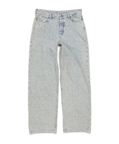 Acne Studios Straight Leg Jeans In Gray