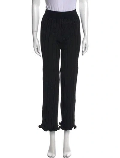 Pre-owned Acne Studios Straight Leg Pants In Black