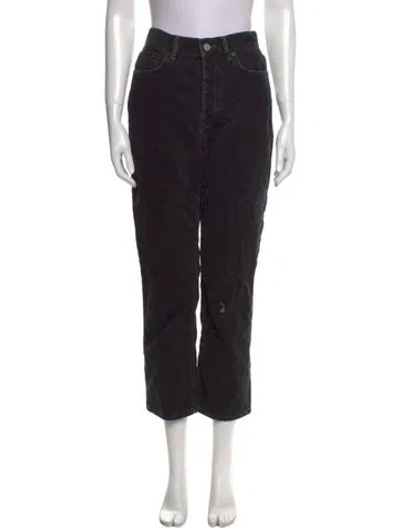 Pre-owned Acne Studios Straight Leg Pants In Black