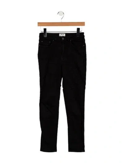 Pre-owned Acne Studios Straight Leg Pants In Black