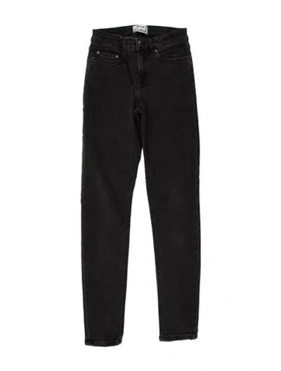 Pre-owned Acne Studios Straight Leg Pants In Black