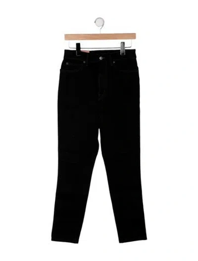 Pre-owned Acne Studios Straight Leg Pants In Black
