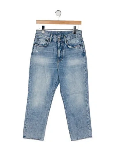 Pre-owned Acne Studios Straight Leg Pants In Blue