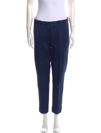 Pre-owned Acne Studios Straight Leg Pants In Blue